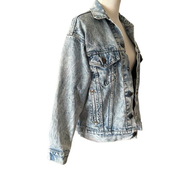 Levi’s Oversized Acid Relaxed Casual Denim Country Baggy Jean Button Jacket - Picture 6 of 11